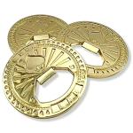 Luck Lab Set of 3 Metal Poker Buttons