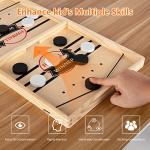 Wooden Fast Sling Puck Game for 2 Players