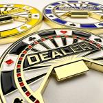 Luck Lab Set of 3 Metal Poker Buttons