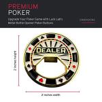 Luck Lab Set of 3 Metal Poker Buttons