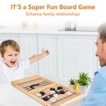 Wooden Fast Sling Puck Game for 2 Players