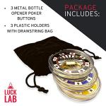 Luck Lab Set of 3 Metal Poker Buttons