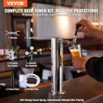 VEVOR Single Tap Beer Kegerator Tower Kit
