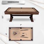 7 FT 3-in-1 Pool Table with Dining Top