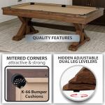 7 FT 3-in-1 Pool Table with Dining Top