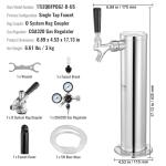 VEVOR Single Tap Beer Kegerator Tower Kit