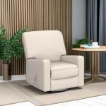 Beige Swivel Rocker Recliner Chair for Comfort