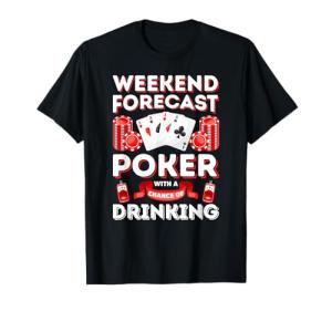 Vintage Weekend Poker T-Shirt for Men