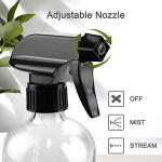 16oz Glass Spray Bottles with Labels - 3 Pack