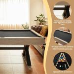 7 FT Rustic Grey Pool Table with Accessories