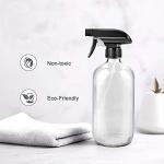 16oz Glass Spray Bottles with Labels - 3 Pack