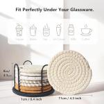 Lazebox Absorbent Coaster Set for Drinks