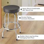 Torin Swivel Bar Stool with Chrome Legs