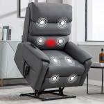 EZZUP Heat & Massage Lay Flat Recliner Chair