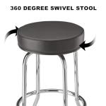 Torin Swivel Bar Stool with Chrome Legs