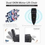 EZZUP Heat & Massage Lay Flat Recliner Chair