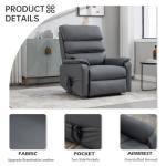 EZZUP Heat & Massage Lay Flat Recliner Chair