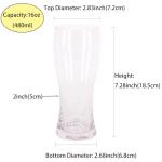 6 Pack of 16oz Pilsner Beer Glasses