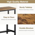 VECELO 3-Piece Bar Table and Chair Set
