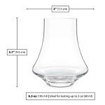 Revolve Spinning Spirits Tasting Glasses - Set of 2
