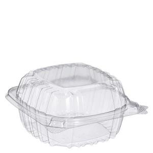 5-Inch Clear Hinged Dart Container, Case of 500