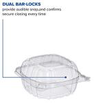 5-Inch Clear Hinged Dart Container, Case of 500
