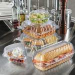 5-Inch Clear Hinged Dart Container, Case of 500