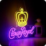 Crown Neon Beer Sign for Man Cave Decor