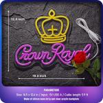 Crown Neon Beer Sign for Man Cave Decor