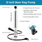8" Chrome Beer Keg Tap Pump for Parties