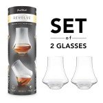 Revolve Spinning Spirits Tasting Glasses - Set of 2