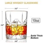 Set of 2 Thick Bottom Whiskey Glasses