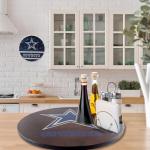 Dallas Cowboys 18” Wooden Lazy Susan - Game Day Decor