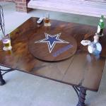 Dallas Cowboys 18” Wooden Lazy Susan - Game Day Decor