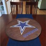 Dallas Cowboys 18” Wooden Lazy Susan - Game Day Decor