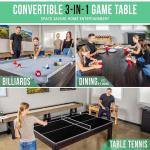 GoSports 7ft 3-in-1 Pool, Dining, & Table Tennis