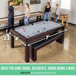 GoSports 7ft 3-in-1 Pool, Dining, & Table Tennis