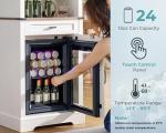 LUXOAK 69" Farmhouse Bar Cabinet with Fridge