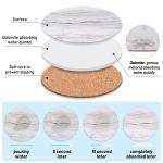 Marble Style Absorbent Coaster Set of 6