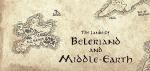 Middle Earth Silmarillion Map Fantasy Wall Art