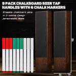 Chalkboard Beer Tap Handles Set for Home Bar