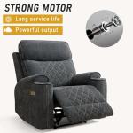 Soft Fabric Electric Recliner Chair with Cup Holders