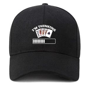 Poker Thinking Baseball Cap for Men and Women