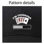 Poker Thinking Baseball Cap for Men and Women
