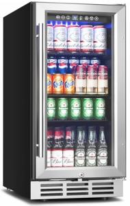 15-Inch Beverage Refrigerator for Home or Bar