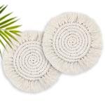 Set of 2 Absorbent Boho Drink Coasters