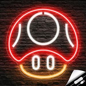 Mushroom Neon Gaming Sign for Man Cave