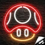 Mushroom Neon Gaming Sign for Man Cave