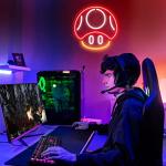 Mushroom Neon Gaming Sign for Man Cave