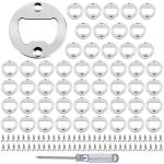 Stainless Steel Bottle Opener Inserts - 50 Pack